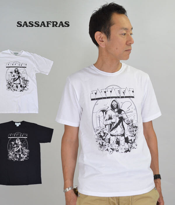 ササフラス (SASSAFRAS) ボタニカル パイオニア 1/2 半袖 プリント Tシャツの画像