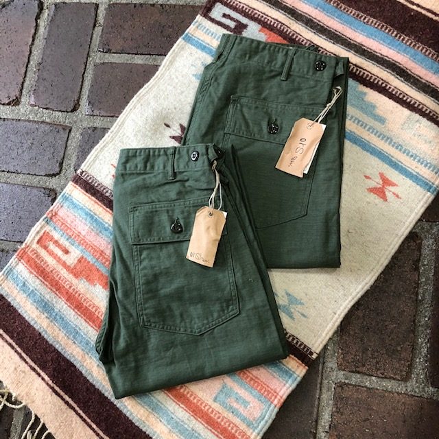 オアスロウ (orSlow) US ARMY FATIGUE PANTS *Button Fly 01-5002