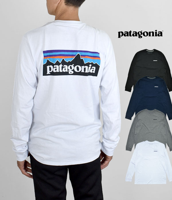 パタゴニア (PATAGONIA) メンズ ロングスリーブ P-6 ロゴ レスポンシビリティー 長袖プリントTシャツ 38518