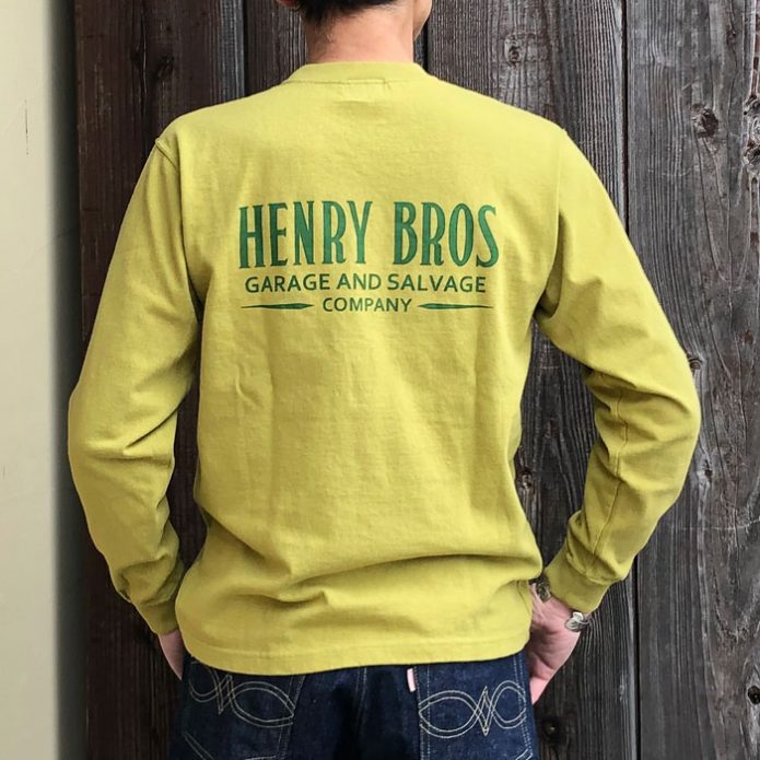 フェローズ (PHERROW'S) 長袖プリントTシャツ HENRY BROS ロンT 21S-PLT4