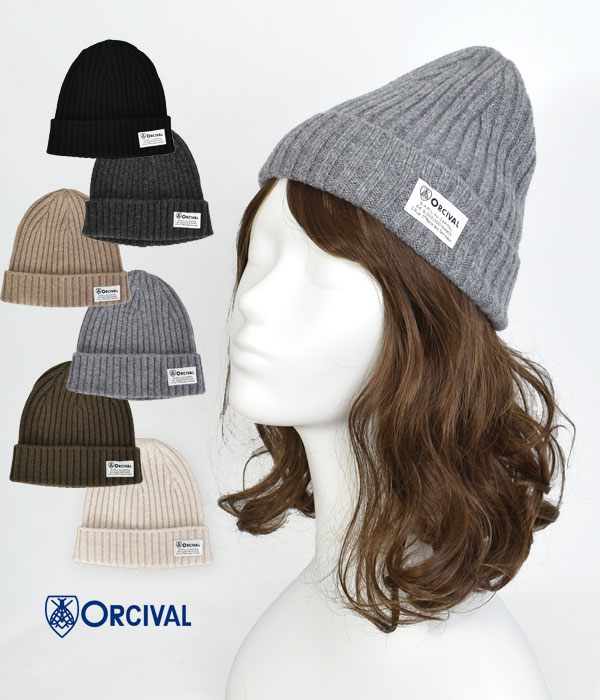 オーチバル/オーシバル (ORCIVAL) ジーロン ラムズウール リブニットキャップ 帽子 ニット帽 ビーニー RC-7217SGL