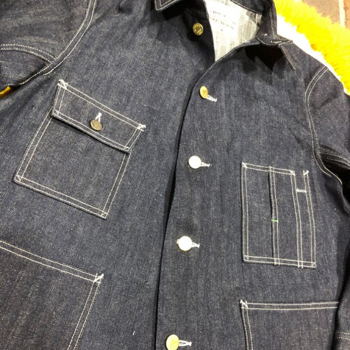 WAREHOUSE ウエアハウス Lot 2165 INDIGO HERRINGBONE COVERALL インディゴヘリンボーン カバーオール