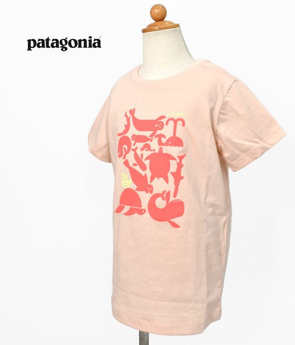 パタゴニア (PATAGONIA) BABY REGENERATIVE ORGANIC CERTIFIED COTTON LIVE SIMPLY T-SHIRT ベビー キッズ 半袖プリントTシャツ 60381