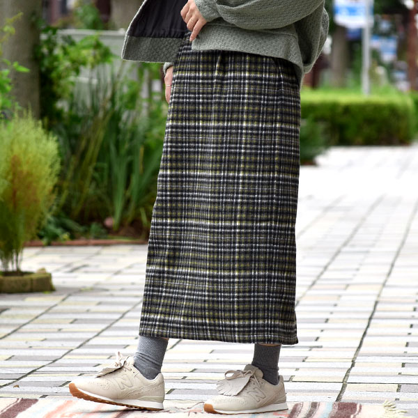 トップジミーのレディースコーディネート画像 ケレン(KELEN) CHECK STRAIGHT SKIRT "TOOGO" チェックIラインスカート タイトスカート LKL22FSK3