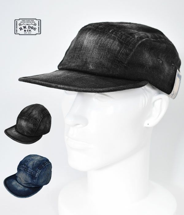 ザ エイチ ダブリュー ドッグ アンド カンパニー (THE H.W.DOG＆CO.) WASHED DENIM JET CAP ジェットキャップ　デニムキャップ D-00752