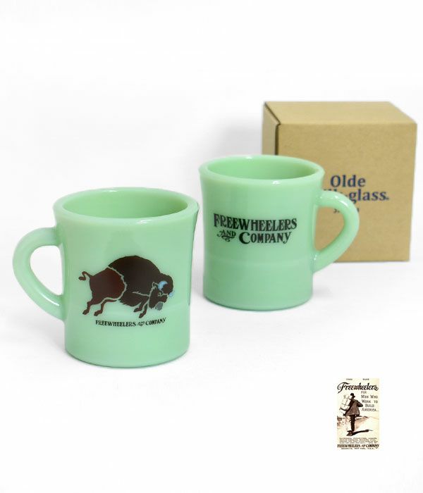 フリーホイーラーズ (FREEWHEELERS) "BUFFALO AND LOGO" HEAVY MUG マグカップ 2319001