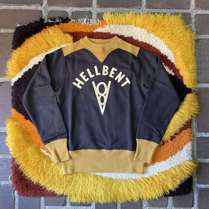 FREEWHEELERS フリーホイーラーズ - HELLBENT V8 - ATHLETIC SWEAT SHIRT 1920~1930s COMFORTABLE RIB KNIT TRIMMED SWEAT SHIRT 2334004