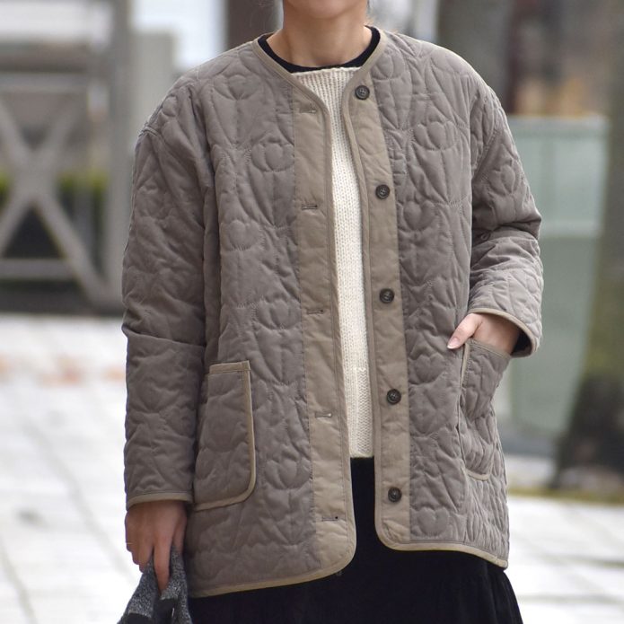 マーブルシュッド (marble SUD) tulip quilt JKT キルトジャケット チューリップキルト 06DF065044 トップジミーのレディースコーディネート画像