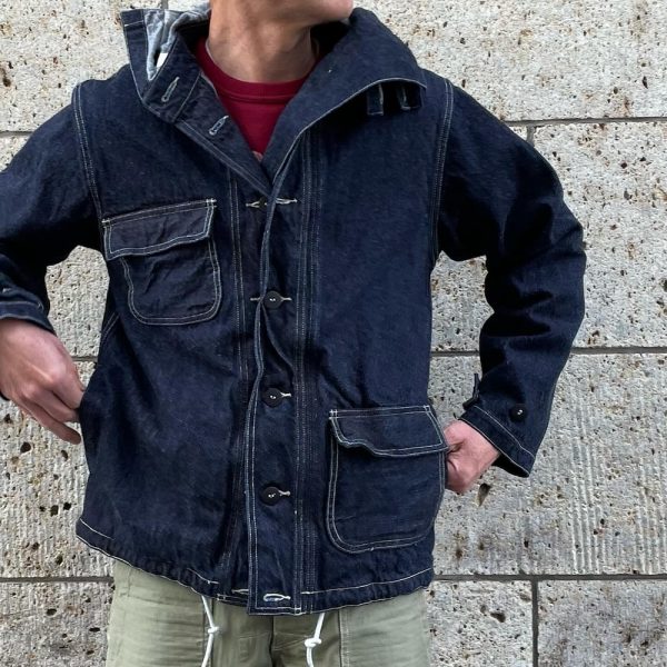 コリンボ (COLIMBO) CAMDEN SHIPBUILDER'S HOODY カムデン シップビルダーズフーディ デニムジャケット フード 防護服 ガスフラップ ZZ-0104