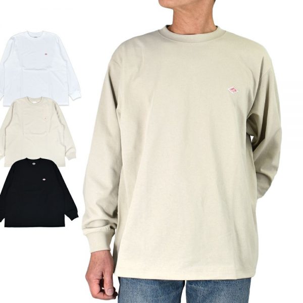 ダントン (DANTON) MEN'S LONG SLEEVE T-SHIRT 長袖Tシャツ ロンT DT-C0200TCB