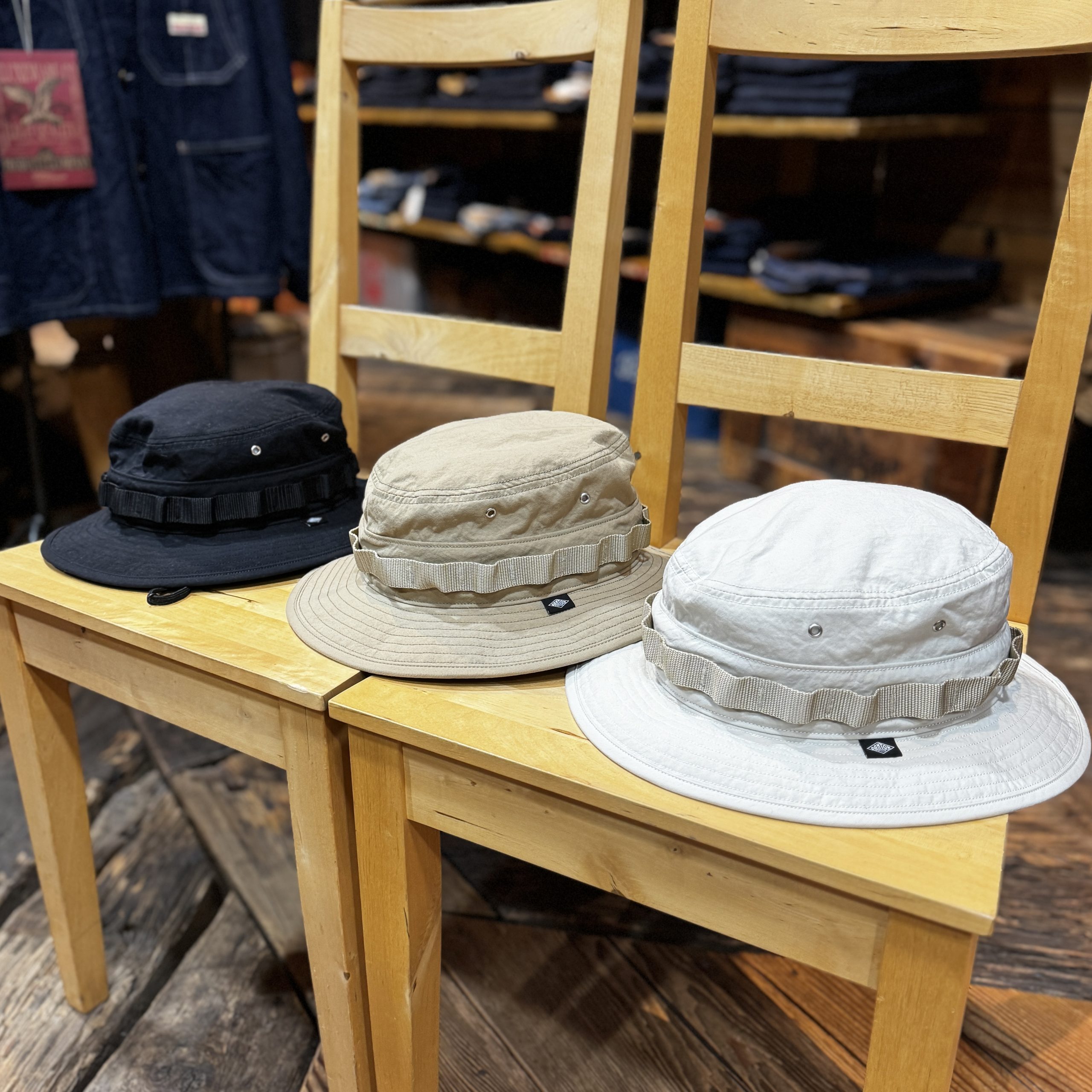 DANTON【24春夏】BOONIE HAT(ブーニー ハット)  BLACK DANTON（ダントン）の「NYLON OXFORD BOONIE HAT（ハット）」 - WEAR