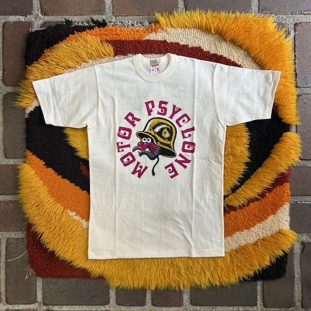 フリーホイーラーズ (FREEWHEELERS) -HELMET LAWS SUCK- Vintage Style Light Weight Jersey OFF-WHITE
