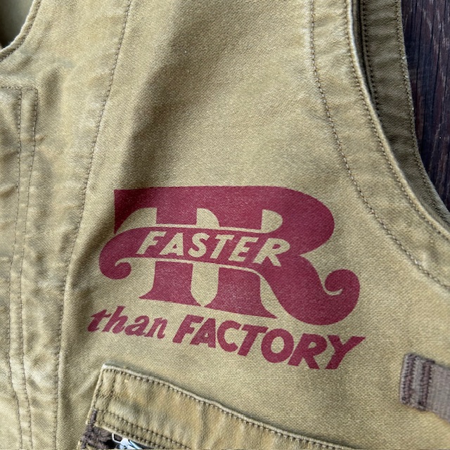 フリーホイーラーズ FREEWHEELERS --Throttle Racing- SUPPORT CREW SPEED ENGINEER SLEEVELESS COAT コットンベスト アビエイターベスト アビエイターズベスト