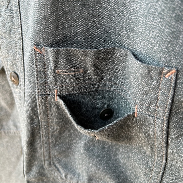 コリンボ (COLIMBO) BUTTE WORK SHIRT "HEATHER CHAMBRAY" ビュート ワークシャツ ZA-0309