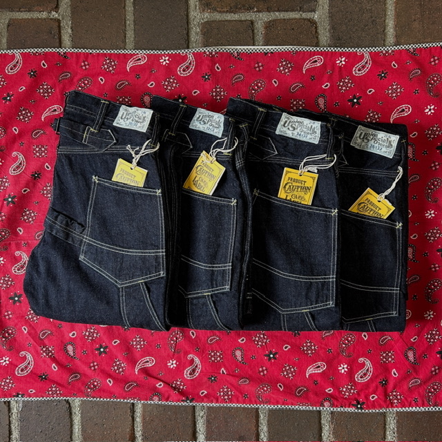 フリーホイーラーズ (FREEWHEELERS) -DERRICKMAN- OVERALLS 1920~1930s STYLE WORK CLOTHING デリックマン ダブルニーワークパンツ 2512004