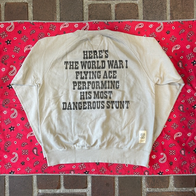 トイズマッコイ TOYS McCOY GARMENT DYING SWEAT SHIRT SNOOPY "U.S.A.F. FLYING ACE" TMC2550