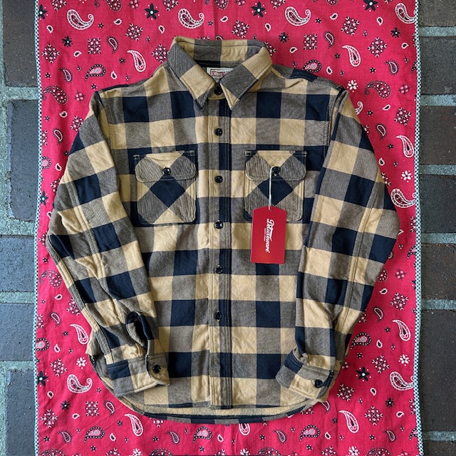 デラックスウエア (DELUXEWARE) 50s BUFFALO CHECK 長袖チェックネルシャツ HV-00A