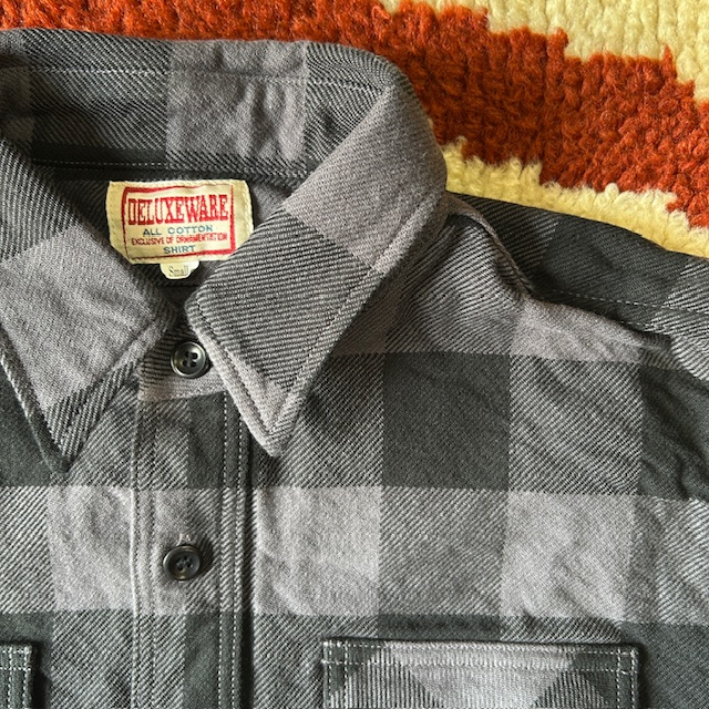 デラックスウエア (DELUXEWARE) 50s BUFFALO CHECK 長袖チェックネルシャツ HV-00A