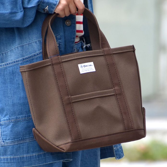 オーチバル/オーシバル (ORCIVAL) Tote Bag Small キャンバストートバッグ 小 マイバッグ エコバッグ OR-H0285KWC トップジミーのレディースコーディネート画像