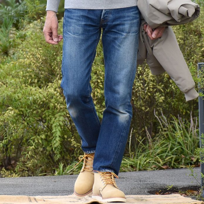 リゾルト (RESOLUTE) 710 66モデル ワンウォッシュ スリムストレート デニムパンツ ウエストサイズ:W26-34