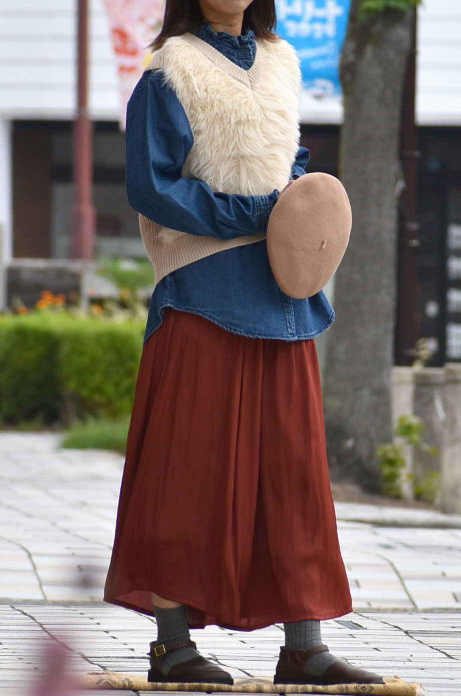 秋の大人ガーリーコーデ トップジミーのレディースコーディネート画像