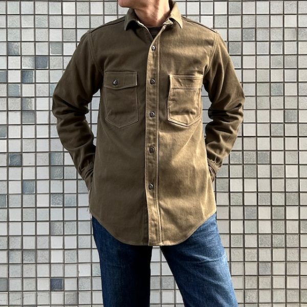 フリーホイーラーズ FREEWHEELERS -Gemsa- WORK SHIRT KHAKI OLIVE 2533001