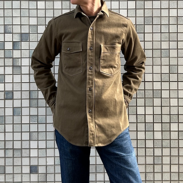フリーホイーラーズ FREEWHEELERS -Gemsa- WORK SHIRT KHAKI OLIVE 2533001