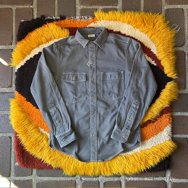 フリーホイーラーズ FREEWHEELERS -Gemsa- WORK SHIRT STEEL GRAY 2533006