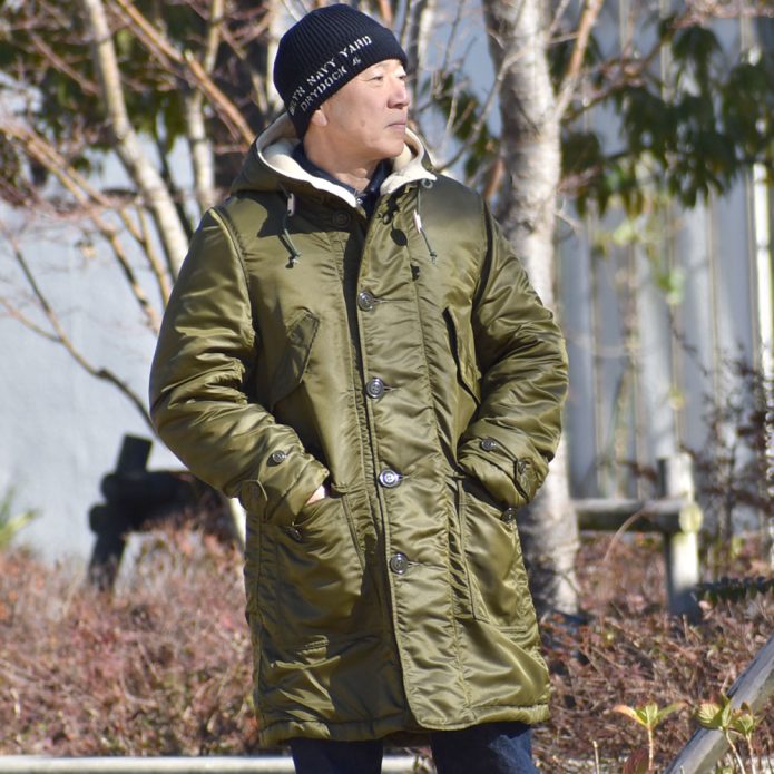 フリーホイーラーズ (FREEWHEELERS) - M-1949 - COAT AIR CREW HEAVY ATTACHED HOOD 1940~1950s CIVILIAN MILITARY STYLE CLOTHING Original Nylon 66 Twill KHAKI OLIVE ミリタリージャケット アウター コート 2531007