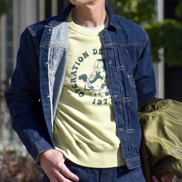 コリンボ (COLIMBO) LAGERGELD SWEAT RAGLAN SWEAT -O.D.F. 1977- ラガーフェルドラグランスウェット 長袖プリントスウェットシャツ ラグランスリーブスウェットシャツ ZA-0404