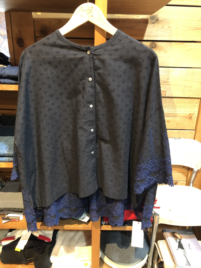 マーブルシュッド (marble SUD)
ラッコレース ハオリブラウス
七分袖ブラウス シャツ
05GS069023