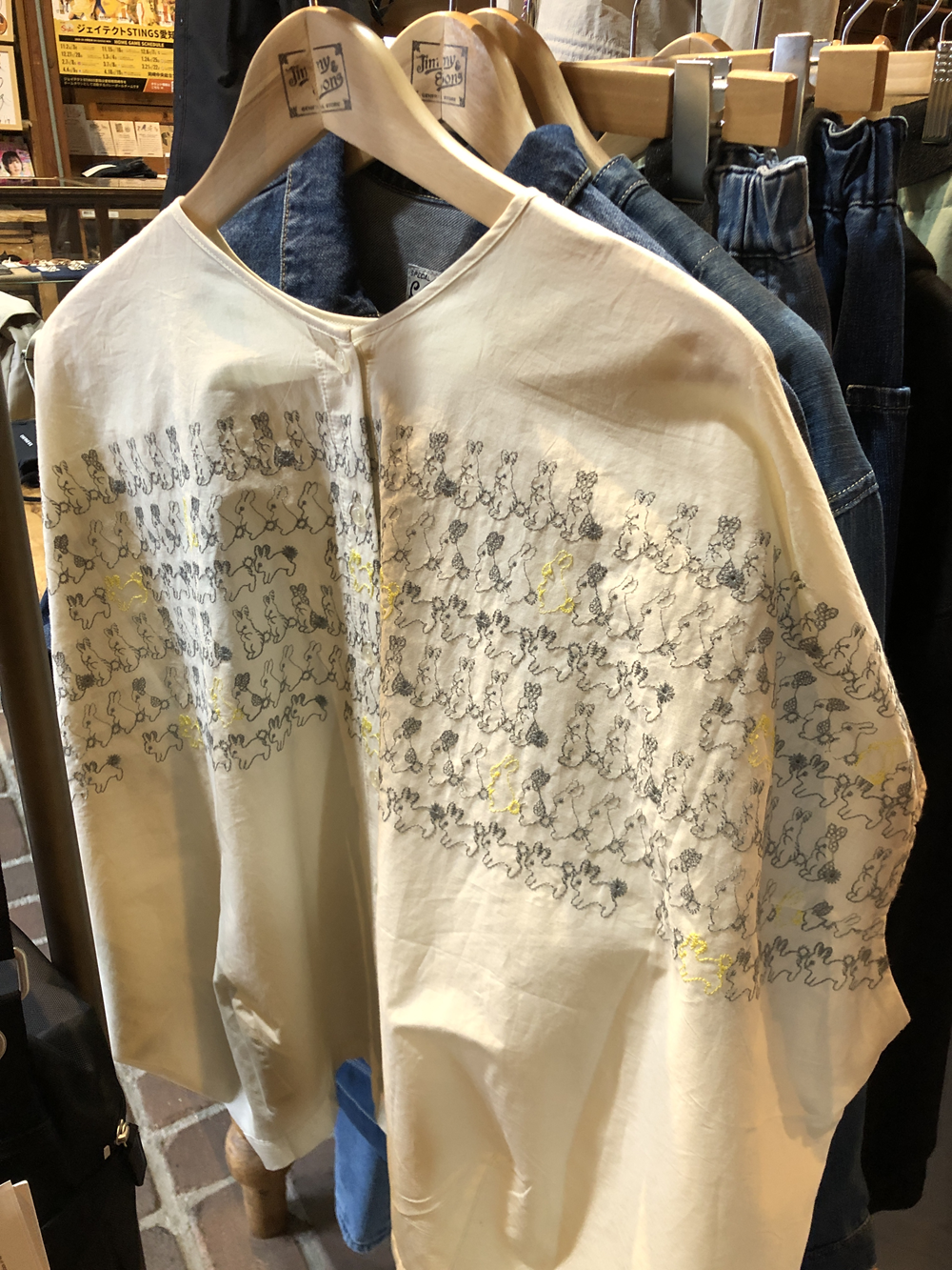 レディース 美品✨マーブルシュッド 刺繍ブラウス 半袖 コットン100 