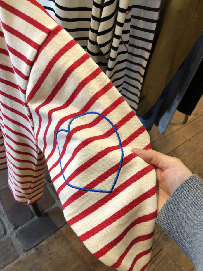 ポンデシャロン (PONT DE CHALONS)
ハートパッチボーダーT
長袖Tシャツ ワイドTシャツ