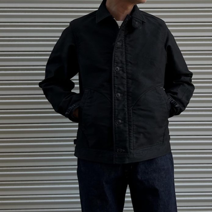 フリーホイーラーズ (FREEWHEELERS) DECK WORKER JACKET Original High Density Jungle Cloth ミリタリーコットンジャケット ライトアウター 2621005