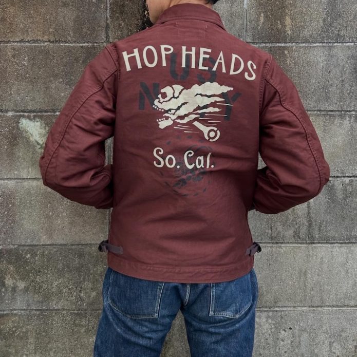 フリーホイーラーズ FREEWHEELERS -HOP HEADS- DECK WORKER JACKET DARK RED BROWN
