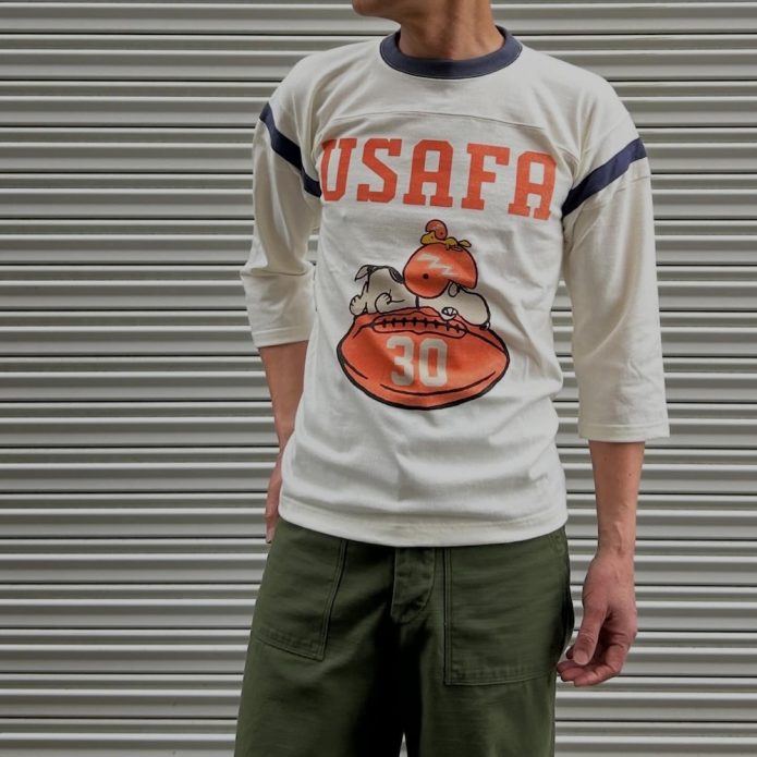 トイズマッコイ TOYS McCOY SNOOPY FOOTBALL SHIRT -USAFA 30-