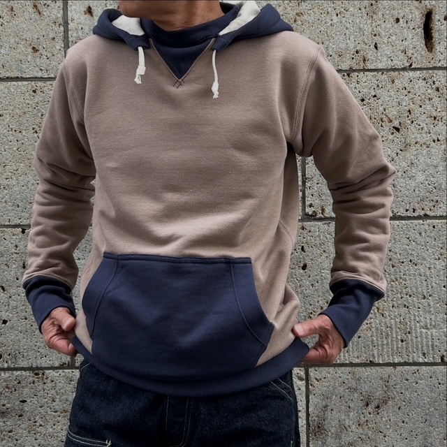 フリーホイーラーズ (FREEWHEELERS) =AFTER HOOD SWEAT SHIRT SET-IN SLEEVE= DOUBLE FACE スウェット ダブルフェイス 後付けパーカー 263400