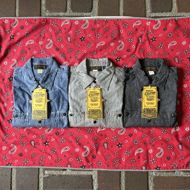 フリーホイーラーズ (FREEWHEELERS) -NEAL- SHIRT 1926 STYLE WORK CLOTHING INDIGO CHAMBRAY ニールシャツ 長袖ワークシャツ シャンブレーシャツ 2613101